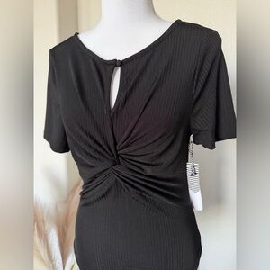 NWT Story On - Elegant Black Women's Body Suit